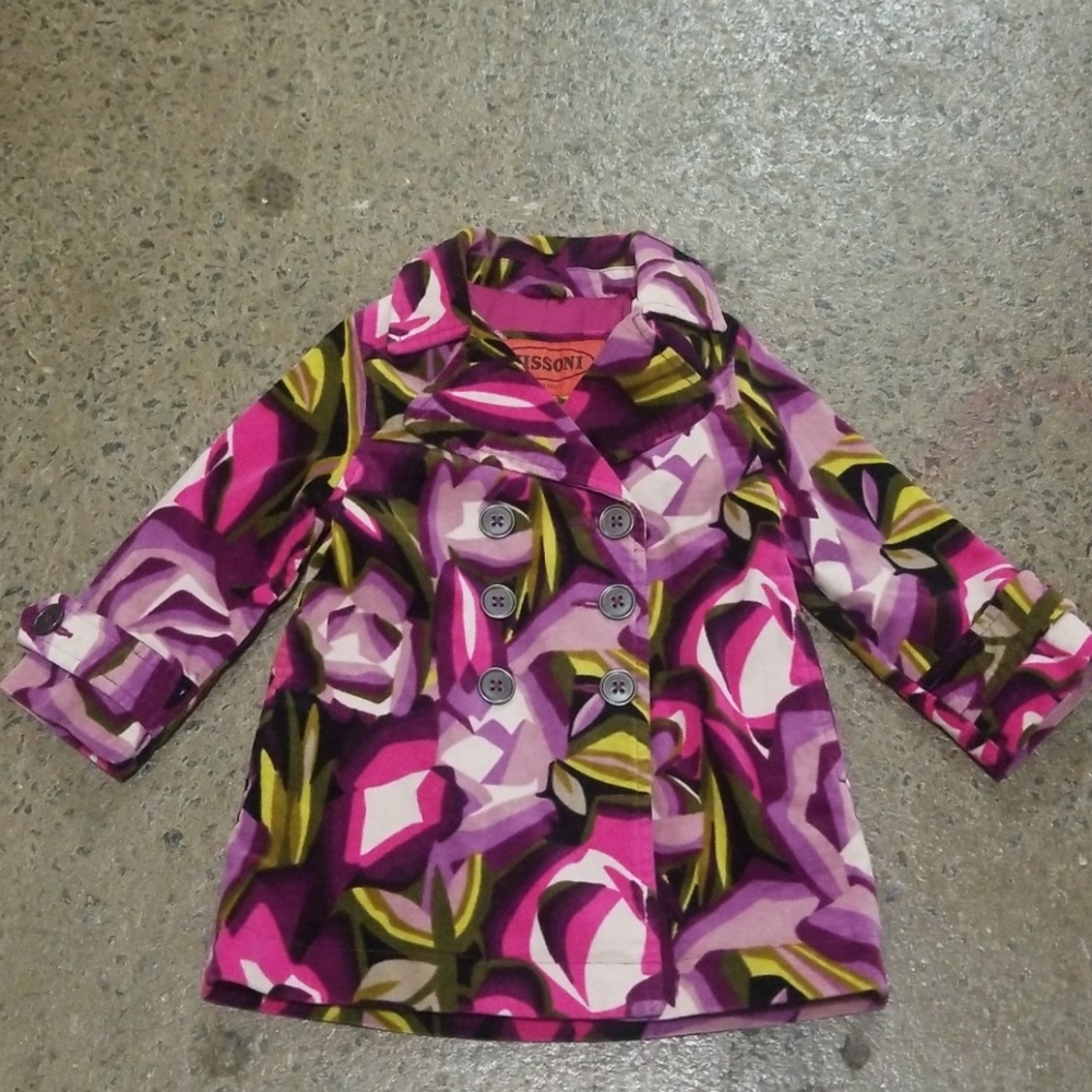 Printed Trench Coat